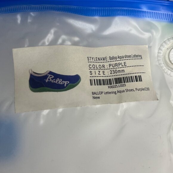 Ballop Water Shoes Aqua Barefoot Style Womens 6 Purple New - Picture 8 of 13